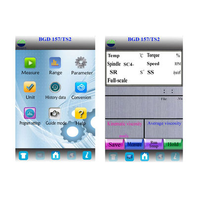 AC100 - 240V Programmable Touch Screen Viscometers With Temperature Control Paint Testing Equipment