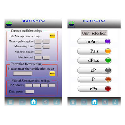 AC100 - 240V Programmable Touch Screen Viscometers With Temperature Control Paint Testing Equipment