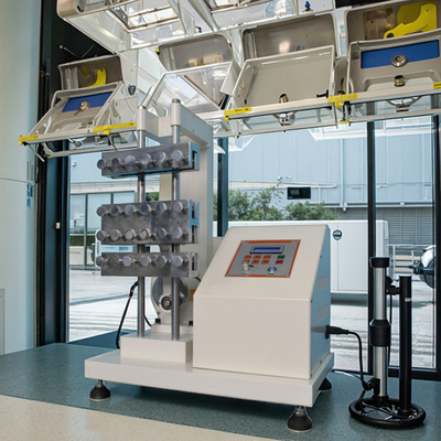 ASTM D813 D430 Tortuous Testing Machine JIS K6301 ISO 132 Curved Tester Fabrics Folding Resistance Test Equipment