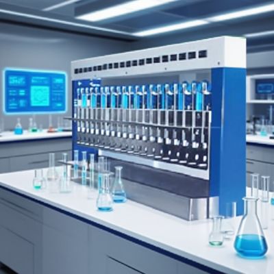 ASTM D5397 Compliant Geomembrane Fracture Testing Instrument with Stainless Steel Bath Tank for 20 Samples at Once