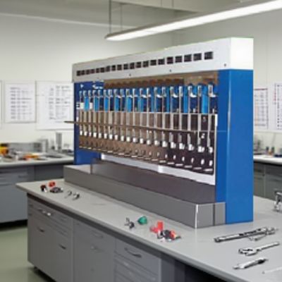 ASTM D5397 Compliant Geomembrane Fracture Testing Instrument with Stainless Steel Bath Tank for 20 Samples at Once