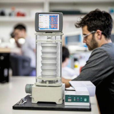 ASTM D4751 Compliant Geotextile Effective Pore Size Tester P56 Protection and 220V Power Supply Textile Testing Ma