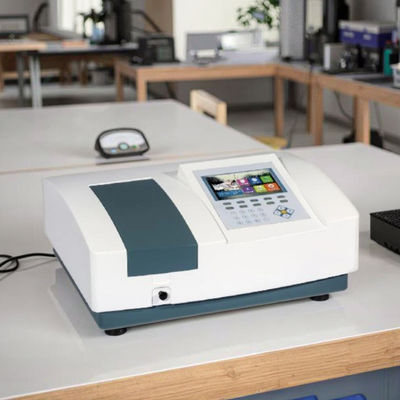 Color Screen UV-Vis Spectrophotometer Ultraviolet Visible Spectrophotometer High Precision LCD Photometric Measurement Tester