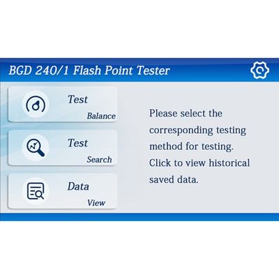 BGD 240 ISO 3680 Automatic Flash Point Tester ASTM D3278 ASTM D3828 Paints Flash Point Testing Machine