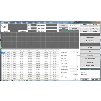 MFR MVR Testing Machine /Electronic Loading Melt Flow Index Tester Plastic Test