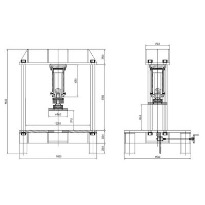 Microcomputer-Controlled Electro-hydraulic Servo Pressure Testing Machine Lab Electrohydraulic Servo Compression Tester