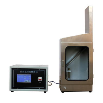Fabric Flammability Test Machine Flame Testing Machine Textiles 45 Degree Flammability Test Chamber Flammability Tester
