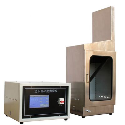 45 Degree Textile Fabric Combustion Flammability Testing Equipment Machine Flammability Tester