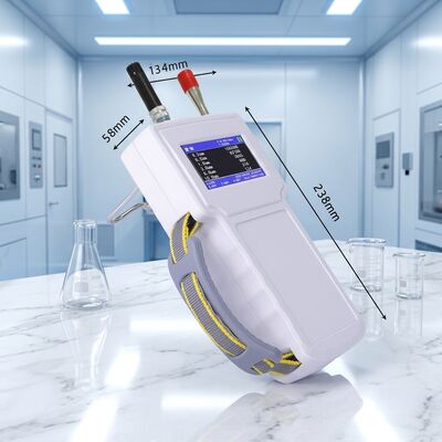 LONROY ISO 14644 Handheld Dust Particle Counter Dust Quantity Detection Device Dust Size Distribution Tester Particle Counter