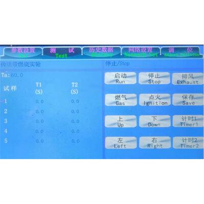 ISO 340 AS 1334 Flammable Conveyor Belts Test Chamber Conveyor Belt Flammability Tester Flame Propagation Testing Machine