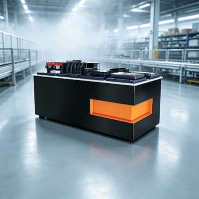 Door and Window Terminal Guide Profiles Demonstration Testing Station Window Performance Demo Bench Showroom Display Counter