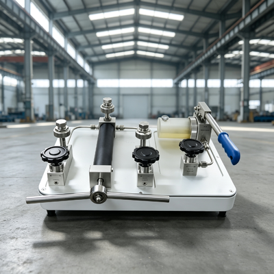 Benchtop Manual Hydraulic Pressure Source Hand Operated Hydraulic Calibration Pump Liquid Pressure Device Fluid-power Tester