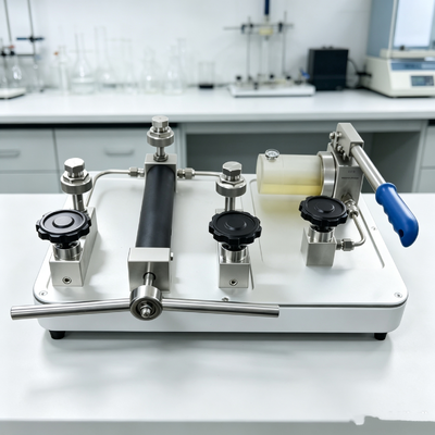 Benchtop Manual Hydraulic Pressure Source Hand Operated Hydraulic Calibration Pump Liquid Pressure Device Fluid-power Tester