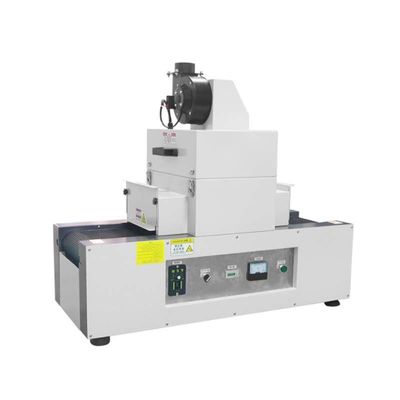 Small UV Curing Machine Conveyor System 2KW Mercury Lamp 300mm Mesh Belt Ink Proofer Dryer